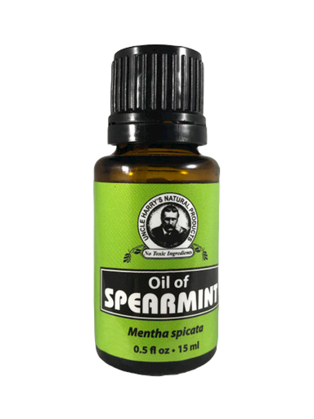 Spearmint Essential Oil, .5 fl oz. -Aceite Esencial de Menta, 0.5 fl oz.