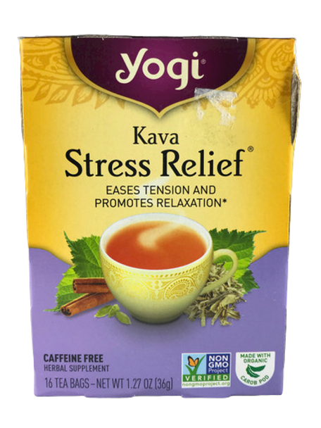 Tea, Kava Stress Relief, 16 Bags - Te, Allevi de Estres, Kava, 16 Bolsitas