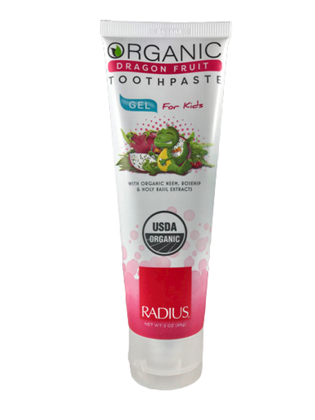 Toothpaste, For Kids, Dragon Fruit, Gel, 3 oz. - Pasta de dientes, para niños, fruta de dragón, gel, 3 oz.