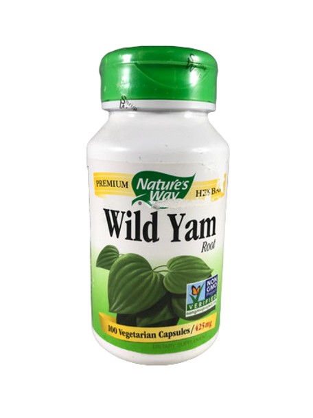 Wild Yam, 425 mg, 100 Vegetarian Capsules - Wild Yam, 425 mg, 100 Cápsulas Vegetarianas