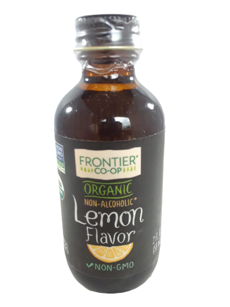 Lemon Flavor, Non-Alcoholic, Organic,  2 fl oz. - Sabor a Limón, sin Alcohol, Organica, 2 fl oz.