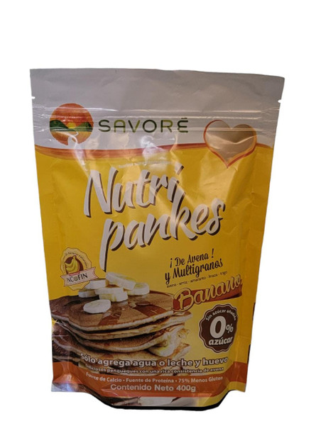Pancake Mix, Banana, No Sugar - Mezcla para Panqueques, Sabor banano, Sin Azúcar