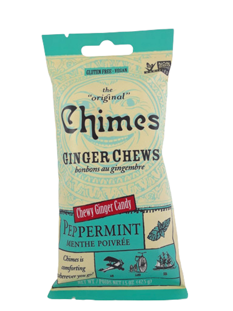 Ginger Chews, Peppermint, 1.5 oz. - .Masticables de Jengibre, Menta, 1.5 oz.