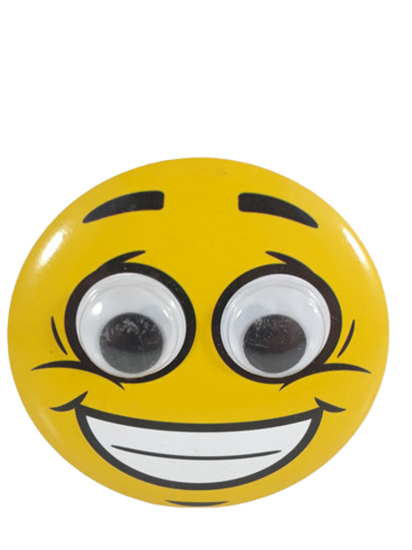 Mirror, Yellow, Smiley Face - Espejo, Amarillo, Cara Sonriente