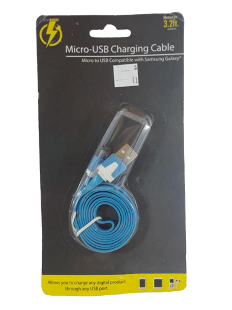 Micro-USB Charging Cable, 3.2 ft. - Cable de Carga Micro-USB, 3.2 Pies