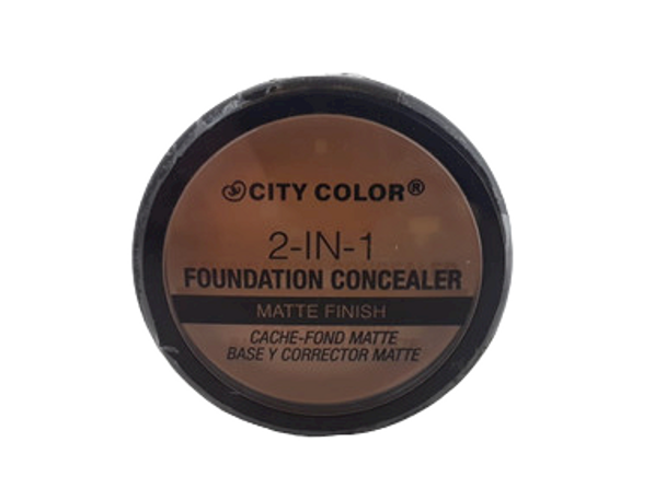 2-in-1 Foundation Concealer, Matte Finish, Medium - Corrector de Base 2 en 1, Acabado Mate, Medio