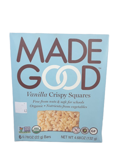 Vanilla Crispy Squares, 6 .78 oz. - Cuadrados Crujientes de Vainilla, 6 .78 oz.