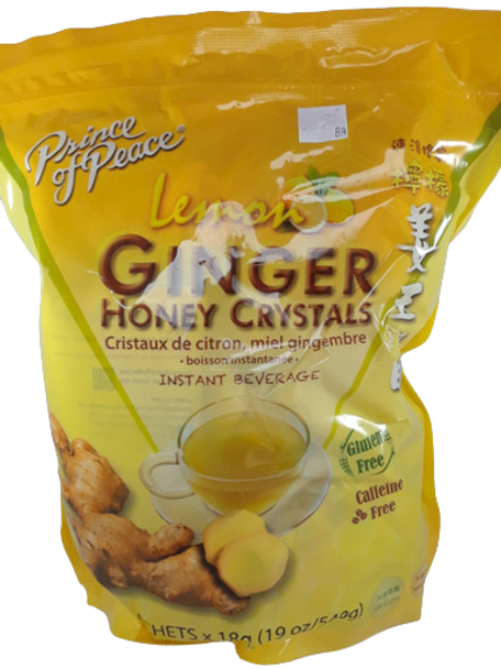 Ginger Honey Crystal, Instant Beverage, 30 Packs - Cristal de Miel de Jengibre, Bebida Instantánea , 30 Paquested