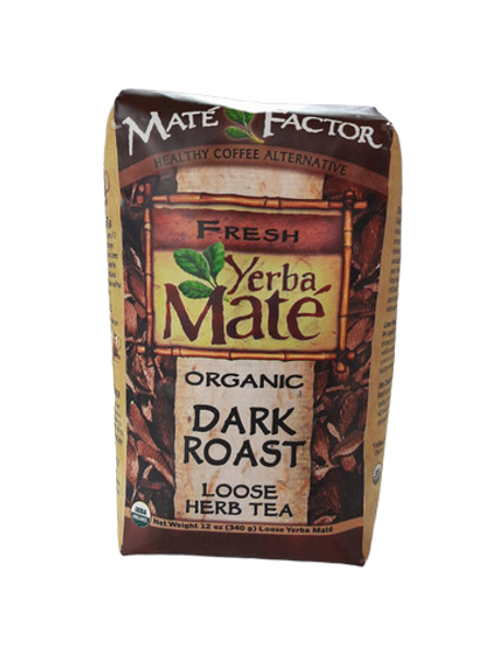 Tea, Yerba Mate, Dark Roast, Organic, 12 oz. - Té, Yerba Mate, Tostado Oscuro, Orgánico, 12 oz.