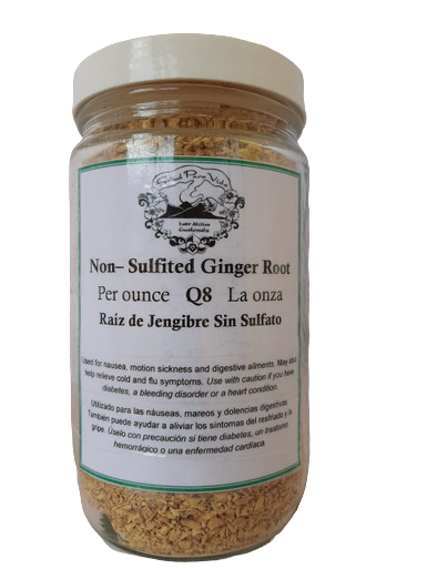 Ginger Root, Cut & Sifted, Non-Sulfited - Raíz de Jengibre, Cortada y Tamizada, No Sulfatada