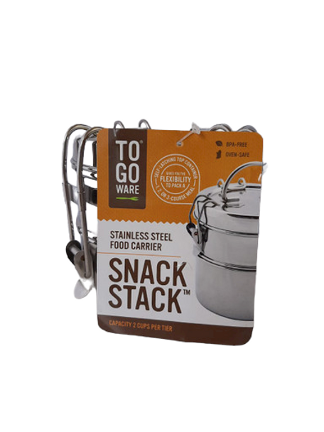 Snack Stack, Stainless Steel Food Containers - Pila de Alimentos, Contenedores de Acero Inoxidable