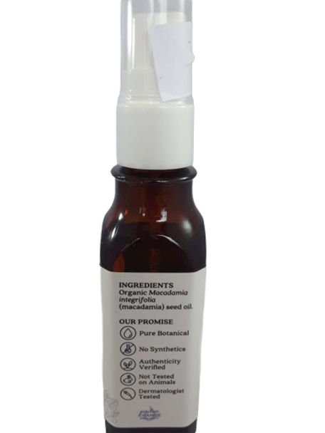 Macadamia Skin Care Oil, Organic, 1 fl oz. - Aceite de Macadamia para el Cuidado de la Piel, Orgánico, 1 fl oz.