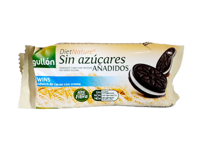 Sandwich Cookies, No-Sugar, Cacao & Cream, 1 Pack - Galletas de Sandwich, Sin Azucares, Cacao y Crema,