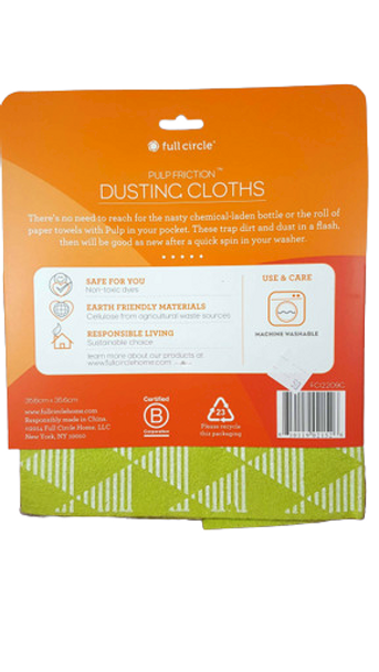 Dusting Cloths, Made of Plant Pulp, Package of 3 - Paños para Espolvorear, Hechos de Pulpa de Planta, Paquete de 3