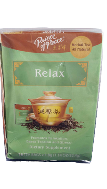 Tea, Relax, 18 Tea Bags - Té, Relájate, 18 Bolsitas de Té