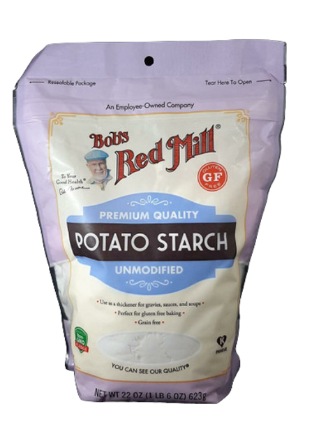 Potato Starch, Unmodified, Gluten Free, 24 oz. - Harina de Papa, no Modificada, Sin Gluten, 24 oz.