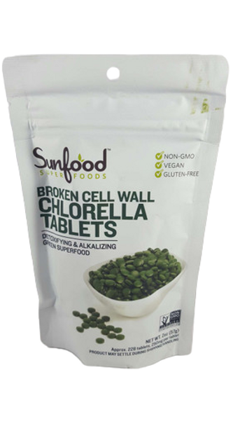 Chlorella Tablets, Broken Cell Wall, 2 oz. - Tabletas de Chlorella, Pared Celular Rota, 2 oz.