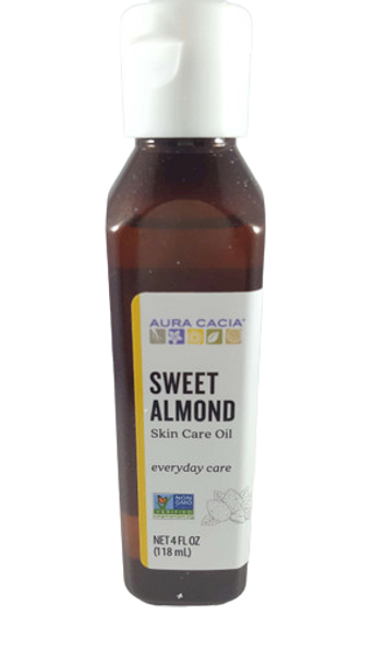 Sweet Almond Oil, Skin Care Oil, 4 fl oz. - Aceite de Almendras Dulces, Aceite para el Cuidado de la Piel, 4 fl oz.