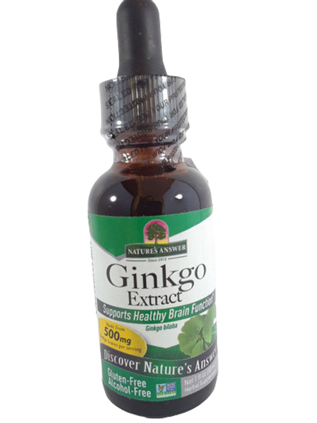 Ginkgo Extract, 500 mg, Alcohol-Free, 1 fl oz. - Extracto de Ginkgo, 500 mg, sin alcohol, 1 fl oz.