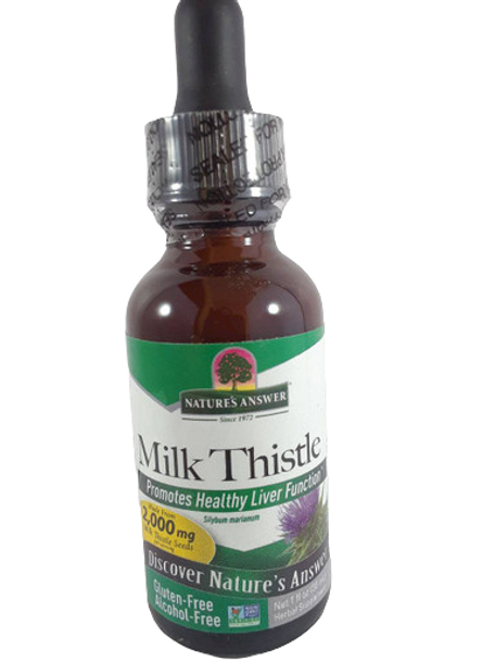 Milk Thistle Extract, Alcohol-Free, 1 fl oz. - Extracto de Cardo Lechoso, sin Alcohol, 1 fl oz.