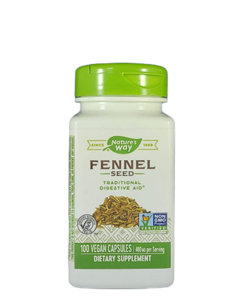 Fennel Seed, 480 mg, 100 Vegan Capsules - Semillas de Hinojo, 480 mg, 100 Cápsulas Veganas