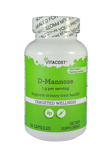 D-Mannose w Vitamin C, CranForte, 60 Capsules - D-Manosa c Vitamina C, CranForte, 60 Cápsulas