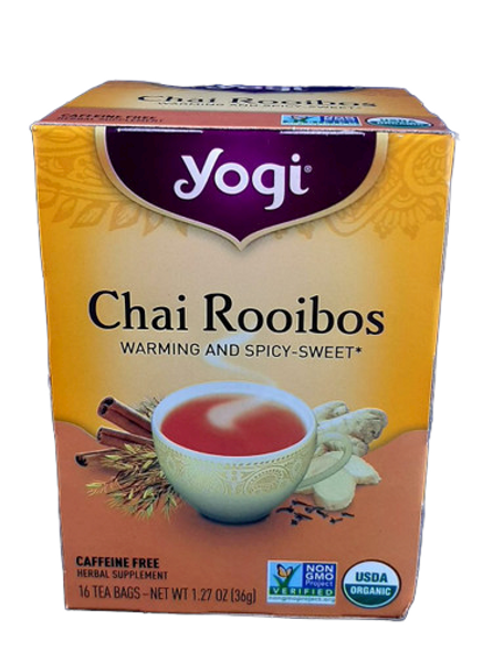 Tea, Chai Rooibos, Organic, 16 Tea Bags -Té, Chai Rooibos, Orgánico, 16 Bolsas de Té