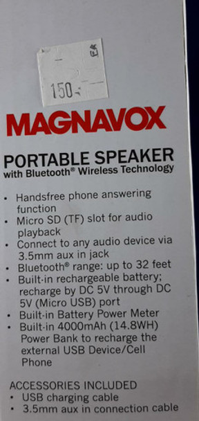 Speaker, Portable, with Bluetooth -Altavoz, Portable, con Bluetooth