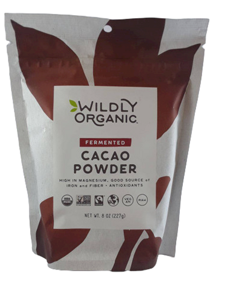 Cacao Powder, Fermented, Organic, 8 oz. - Polvo de Cacao, Fermentado, Orgánico, 8 oz.