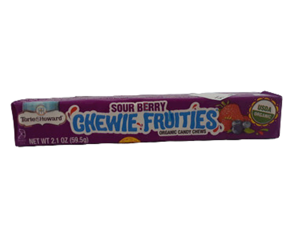 Chewie Fruities, Sour Berry, Organic, 2.1 oz. - Frutas Masticables, Baya Agria, Orgánica, 2.1 oz.