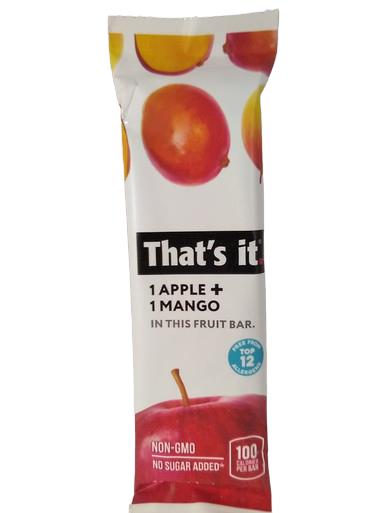 Fruit Bar, Apple & Mango -Barra de Frutas, Manzana y Mango