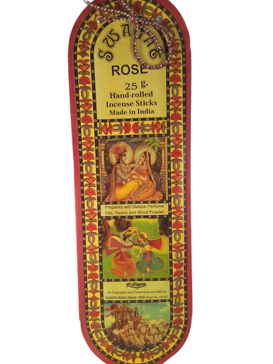 Incense, Rose, 25 Sticks -Incienso, Rosa, 25 Varillas