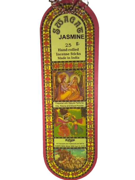 Incense, Jasmine, 25 Sticks -Incienso, Jazmín, 25 Varillas