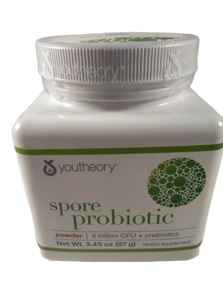 Spore Probiotic Powder, 6 Billion CFU, 3.45 oz. -Polvo Probiótico Spore, 6 mil millones de UFC, 3.45 oz.