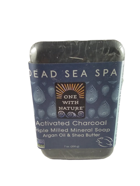 Soap, Activated Charcoal, Dead Sea Spa, 7 oz. -Jabón, Carbón Activado, Spa del Mar Muerto, 7 oz.