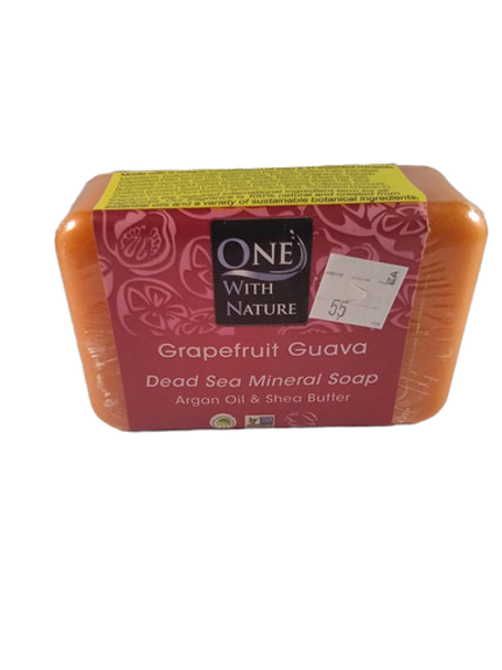 Soap, Grapefruit Guava, Dead Sea Mineral, 7 oz. -Jabón, Pomelo Guayaba, Mineral del Mar Muerto, 7 oz.