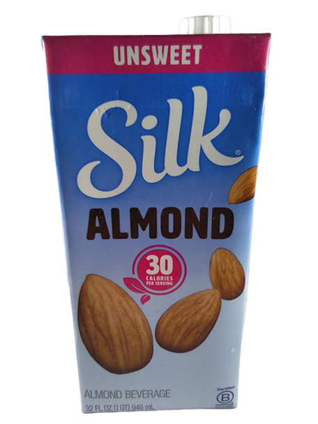 Almond Milk, Unsweetened, 32 fl oz. -Leche de Almendras, sin endulzar, 32 fl oz.