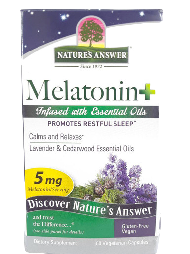 Melatonin +, 5 mg, 60 Vegetarian Capsules - Melatonina +, 5 mg, 60 Cápsulas Vegetarianas
