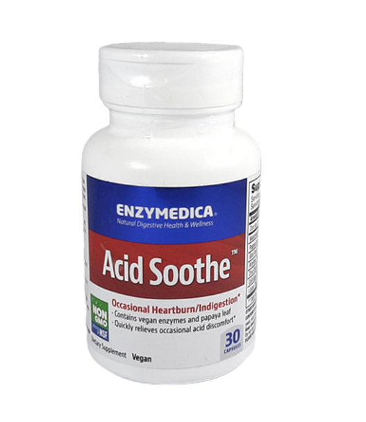 Acid Soothe, 30 Capsules - Calmar la Ácida, 30 Cápsulas