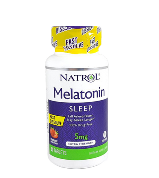 Melatonin, 5mg, Fast Dissolve, 90 Tablets - Melatonina, 5 mg, Disolución rápida, 90 Tabletas