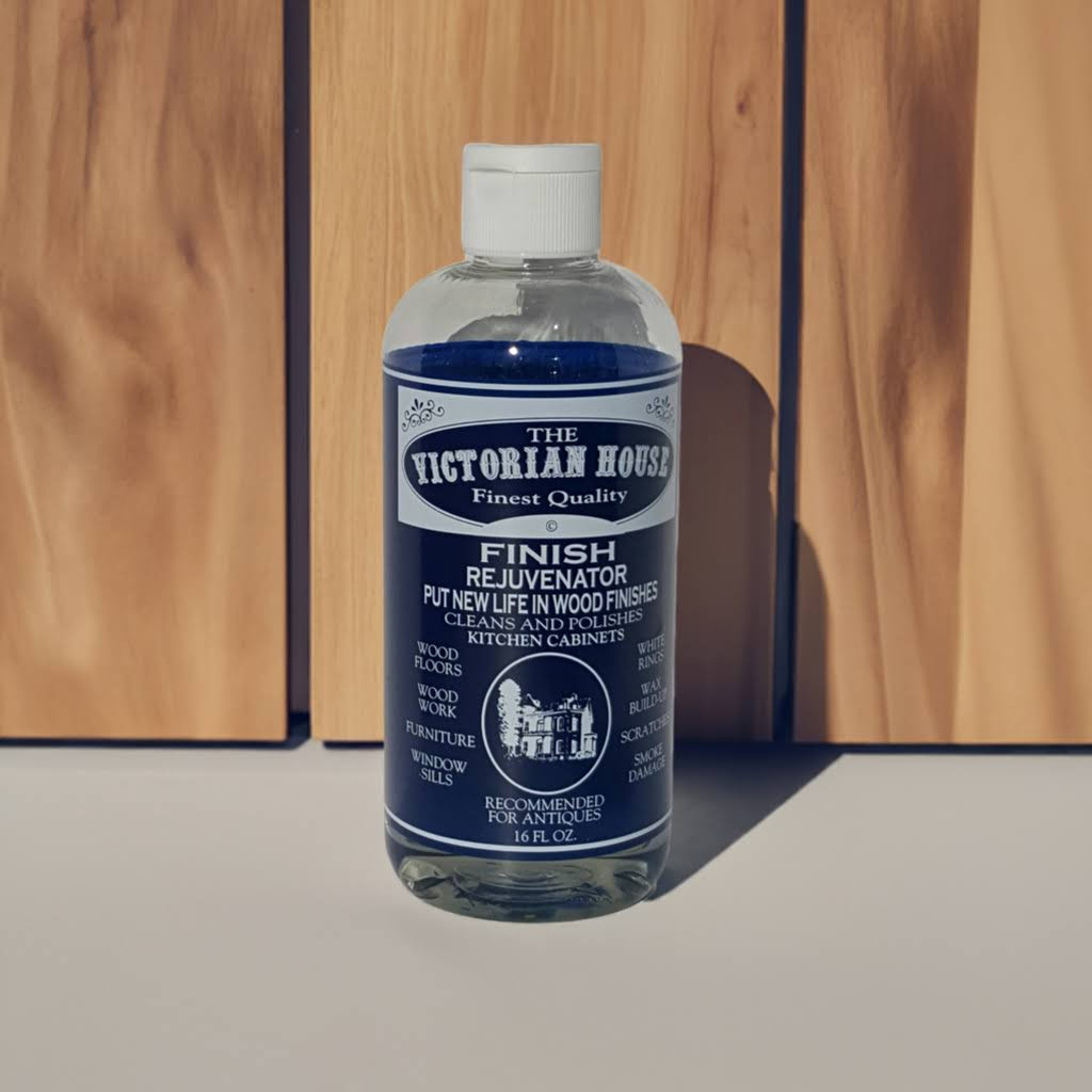 Finish Rejuvenator. Kitchen Cabinets can look new again.