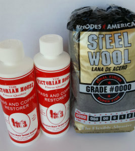 2 bottles The VIctorian House Brass and Copper Restorer.  Clean tarnish with no mess and not odor.  No harsh chemicals.