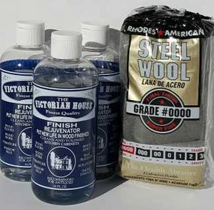 3 Bottles  Finish Rejuvenator for kitchen cabinets, furniture and antiques cleaning