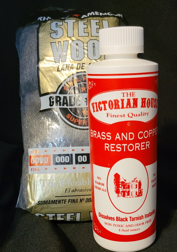 Brass and Copper Restorer.. Clean with no mess and no harsh chemicals.  Rinse Tarnish Away.