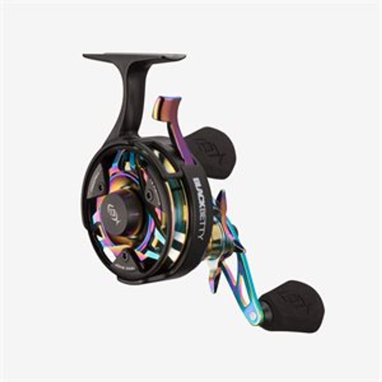 13 Fishing BBFFGWRP2.5-LH Black Betty Freefall Ghost Radioactive Pickle Ice  Reel 2.5:1 Gear Ratio - GoIceFish
