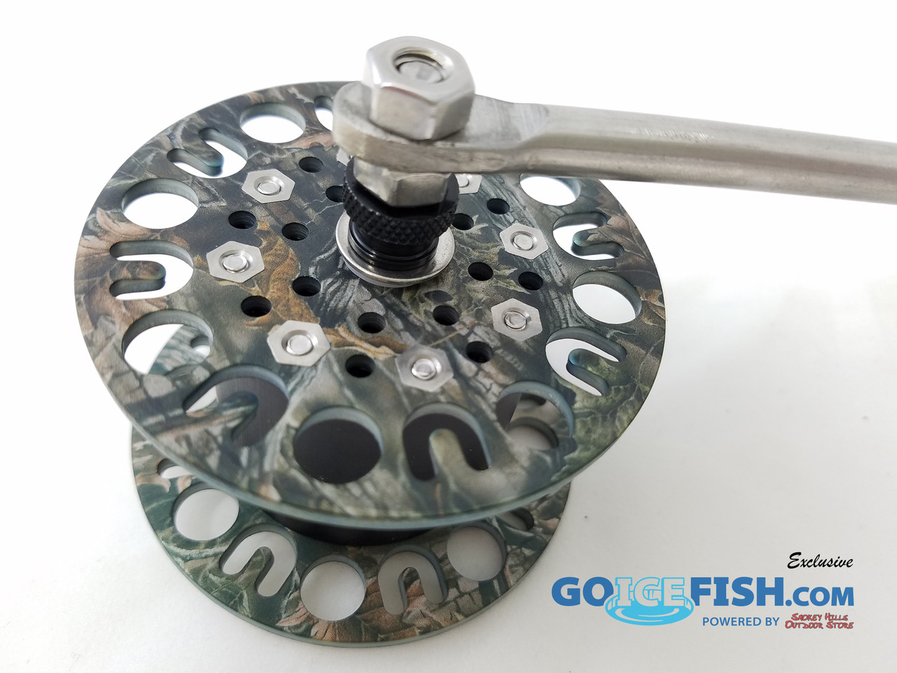 Ultimate Rattle Reel Ice Castle SuperFlauge Camo GoIceFish