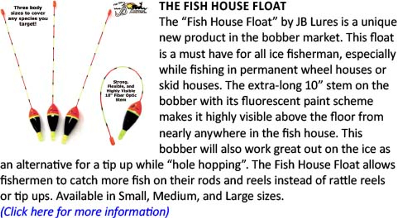 JB Lures Weighted Fish House Float Bobber at Glen's