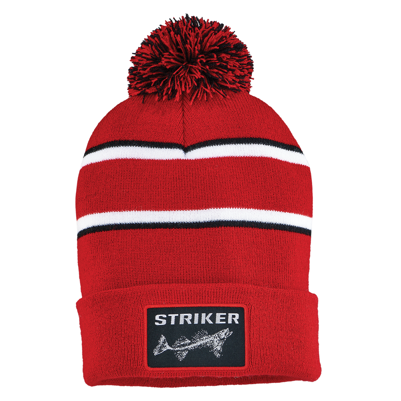 Striker Striped Pom Hat - GoIceFish