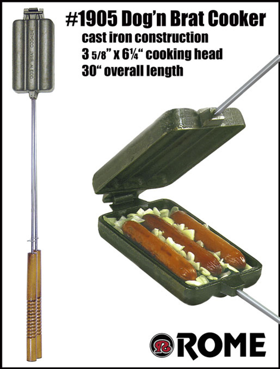 Rome Wilderness Hamburger Griller - Cast Iron