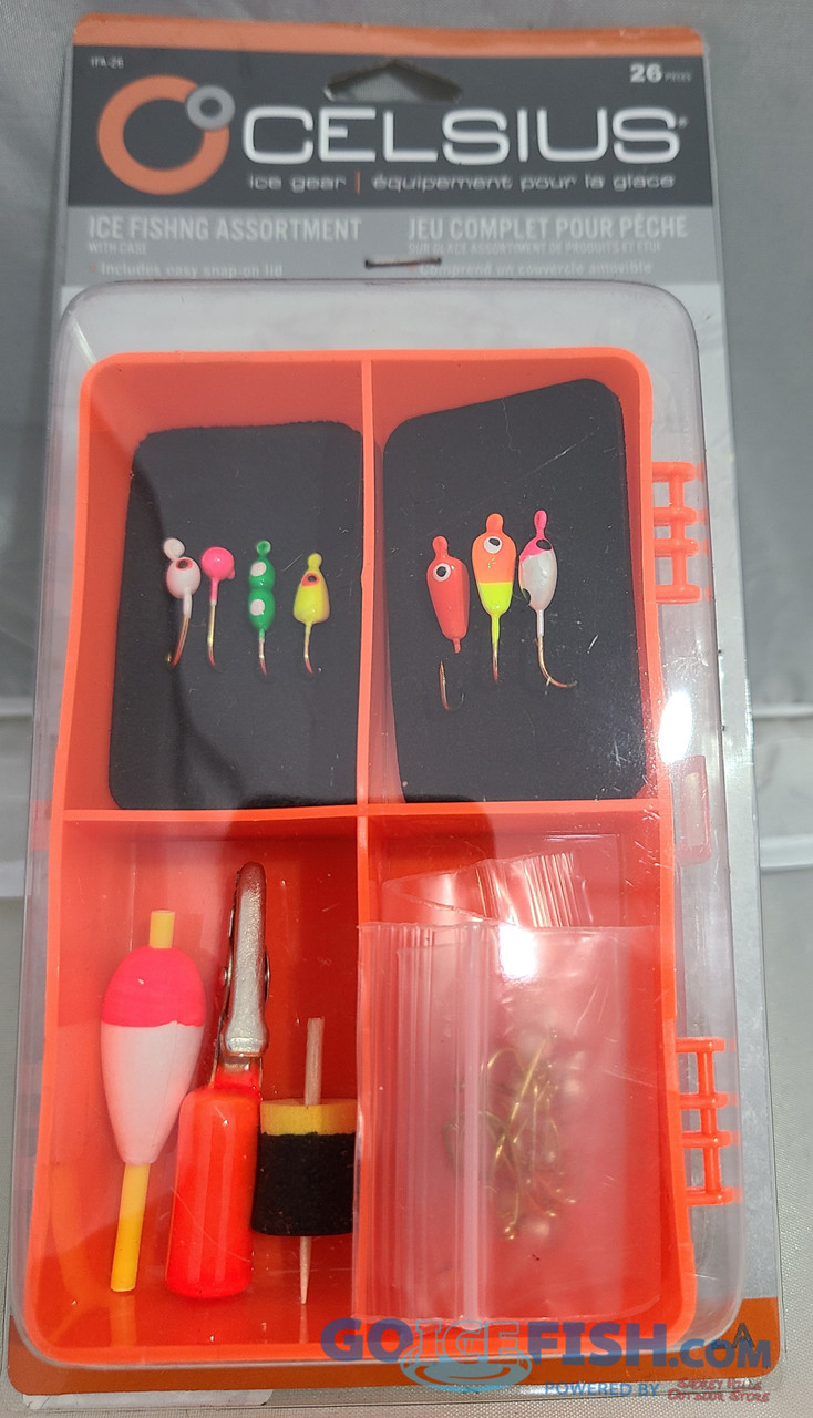 Celsius IFA-26 26Pc Complete Ice Fishing Assortment - GoIceFish